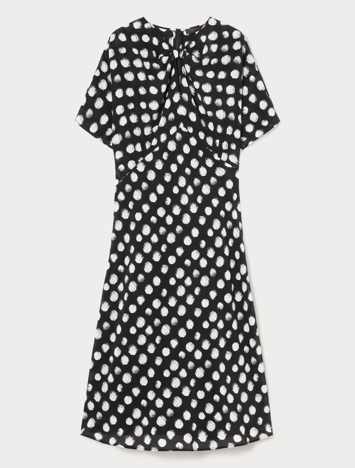 Marina Rinaldi Robe en crêpe de Chine de soie NOIR Outlet