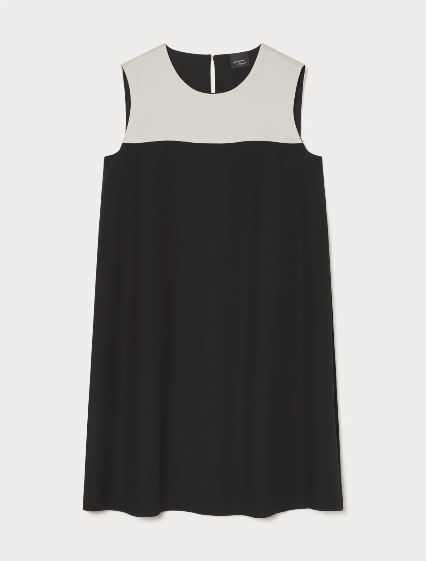 Marina Rinaldi Robe en crêpe envers satin NOIR Clearance
