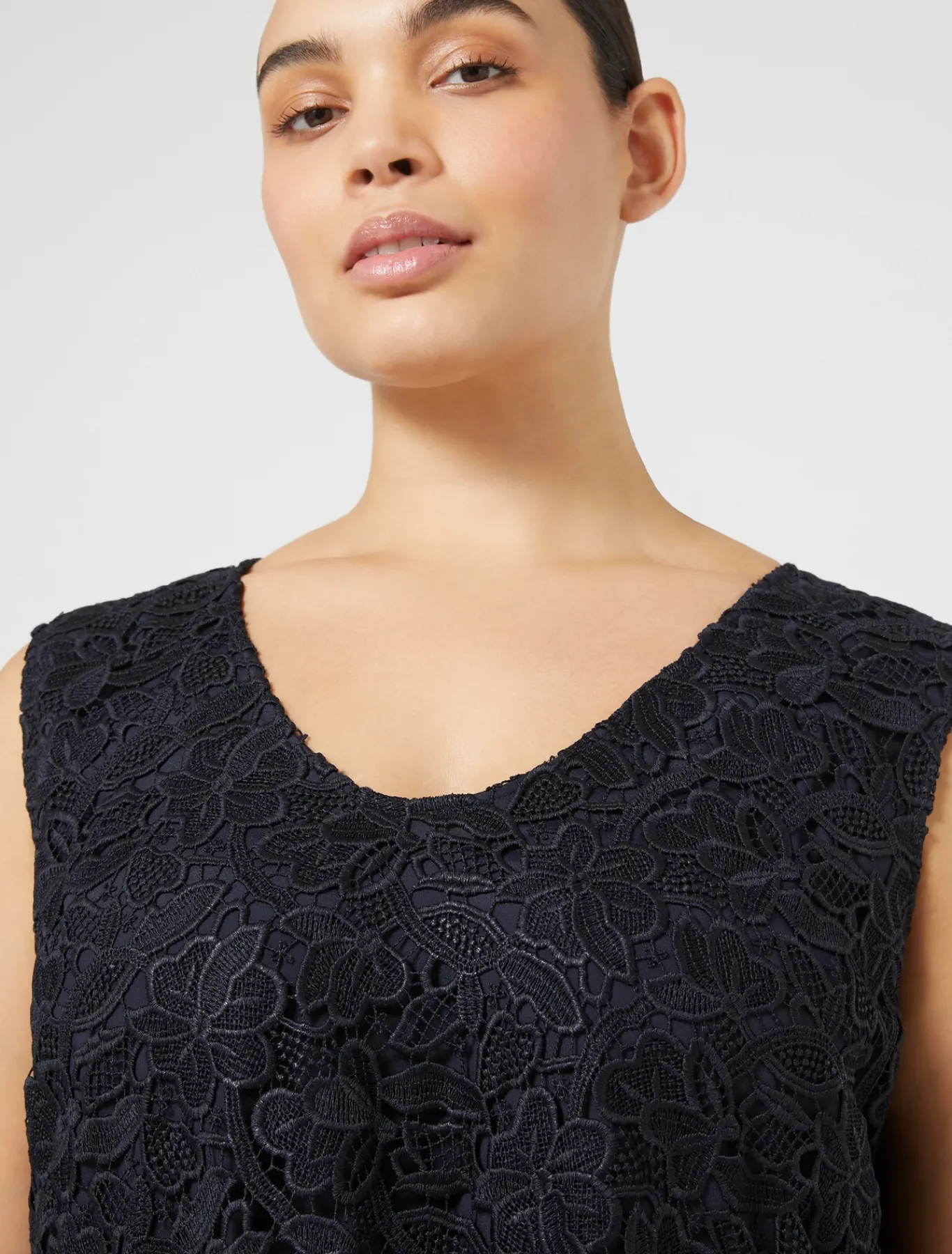 Marina Rinaldi Robe en dentelle lamée BLEUNUIT Fashion