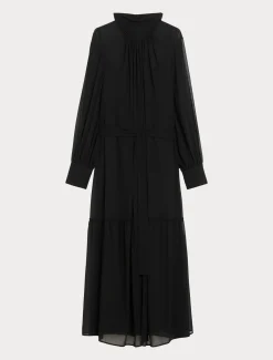 Marina Rinaldi Robe en georgette NOIR Fashion