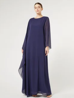 Marina Rinaldi Robe en georgette de soie BLEUMARINE Best