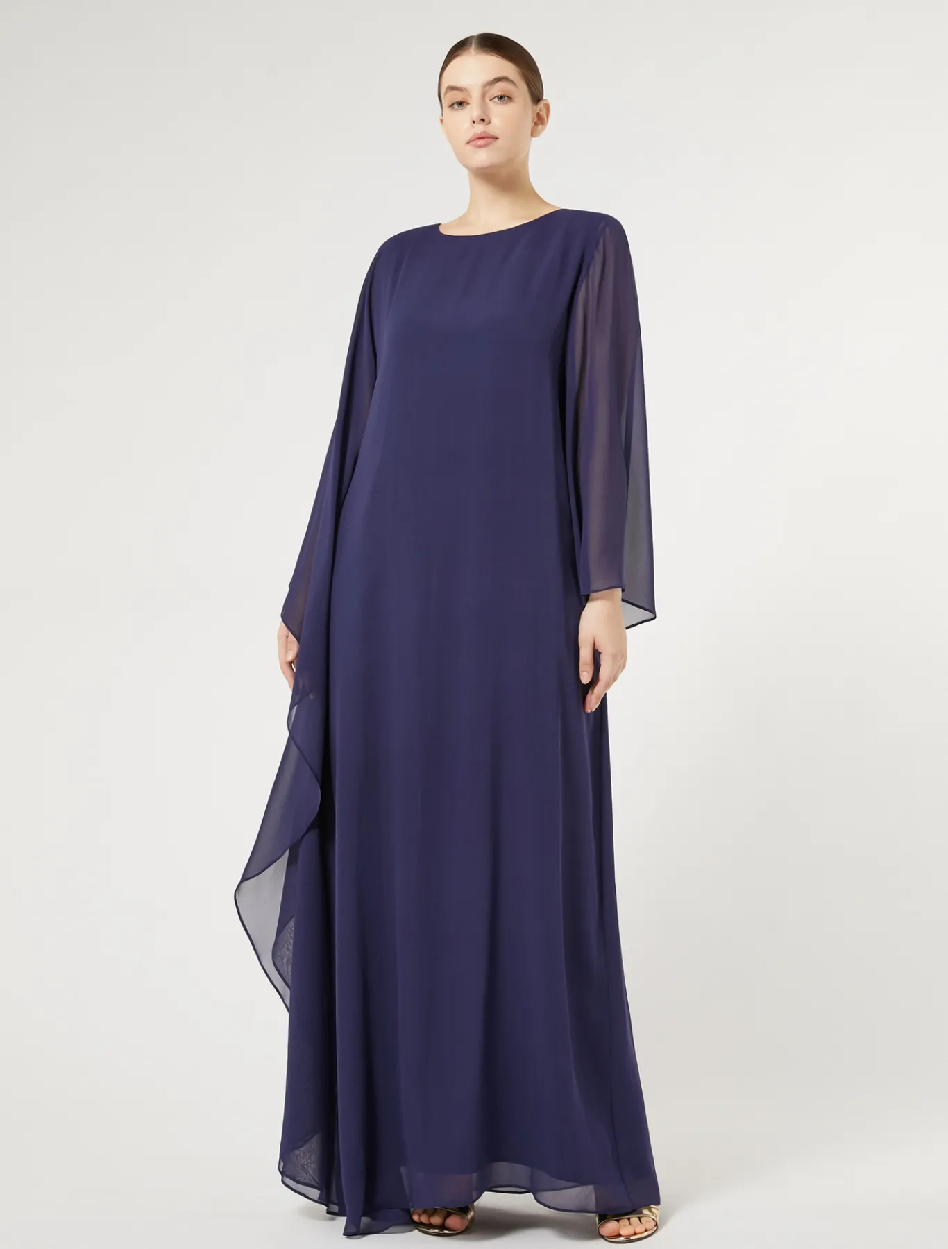 Marina Rinaldi Robe en georgette de soie BLEUMARINE Best