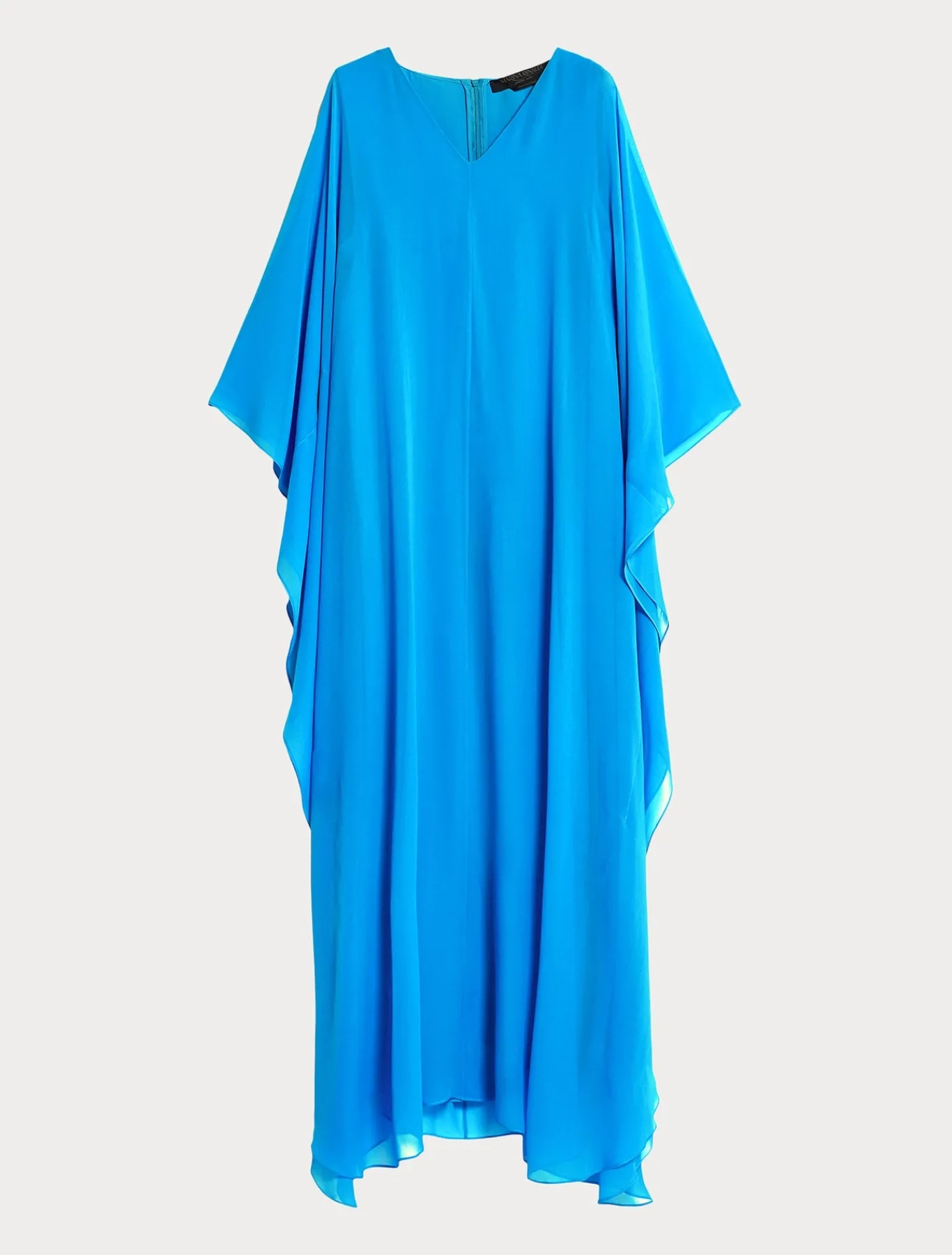 Marina Rinaldi Robe en georgette de soie BLEUET Clearance