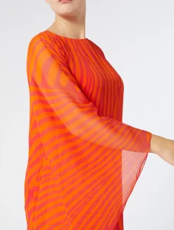 Marina Rinaldi Robe en georgette imprimée ROSE Fashion