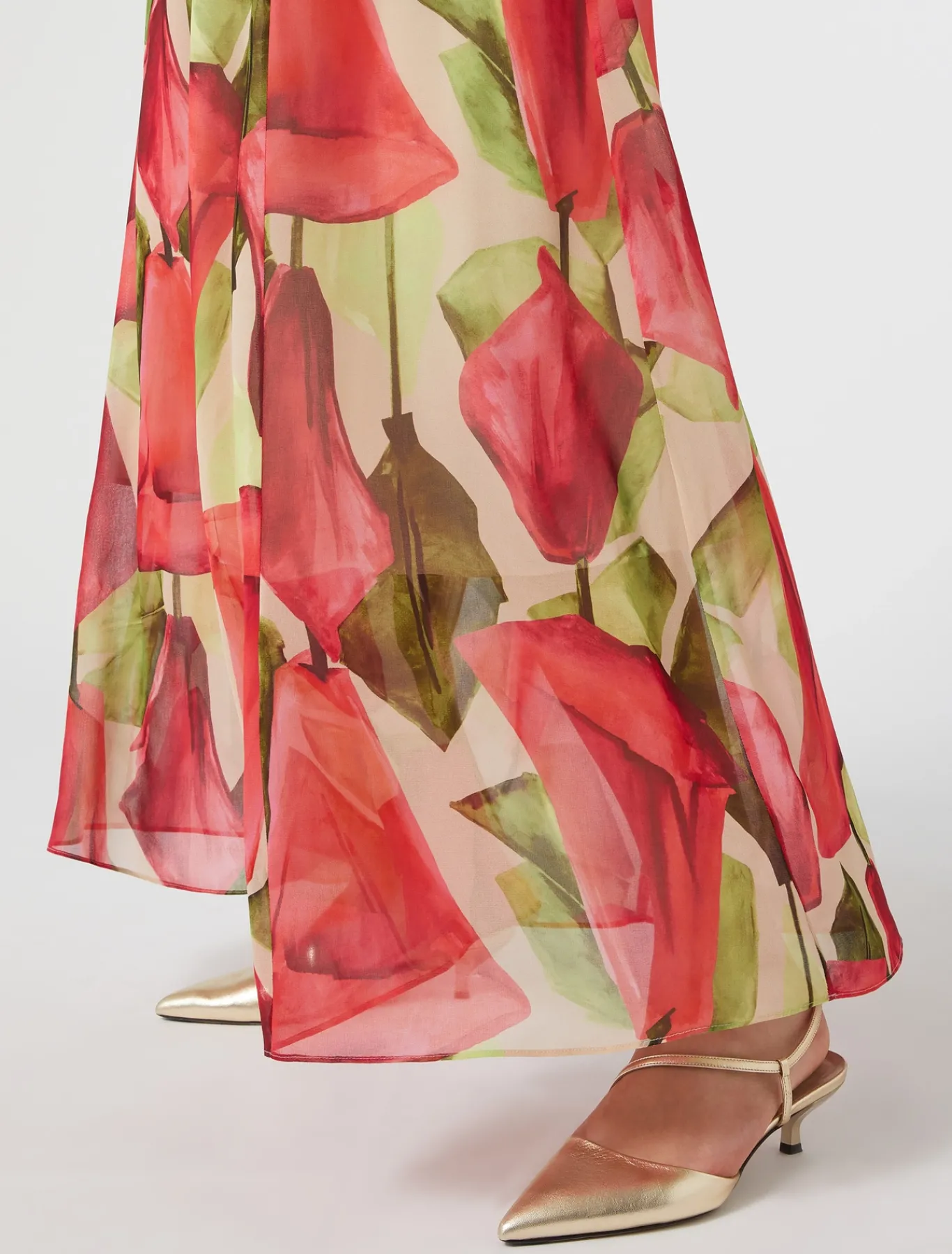 Marina Rinaldi Robe en georgette imprimée ROSE Best