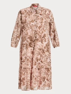 Marina Rinaldi Robe en georgette imprimée VIEUXROSE Fashion