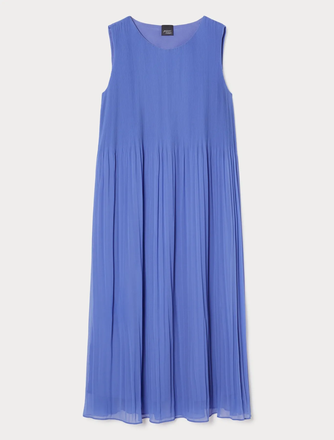 Marina Rinaldi Robe en georgette plissée GRISBLEU Fashion