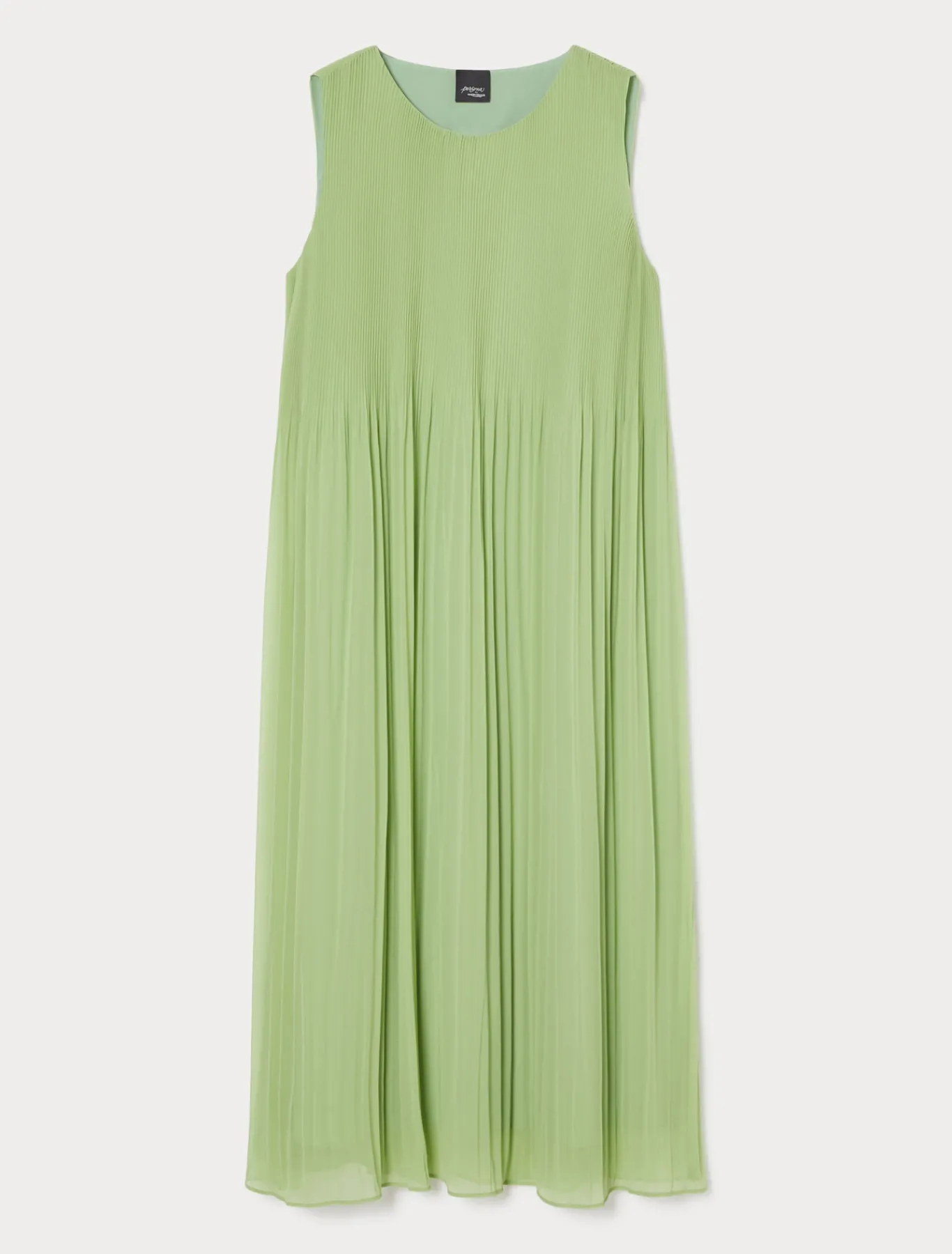 Marina Rinaldi Robe en georgette plissée VERTOLIVE Discount