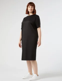 Marina Rinaldi Robe en jersey NOIR Outlet