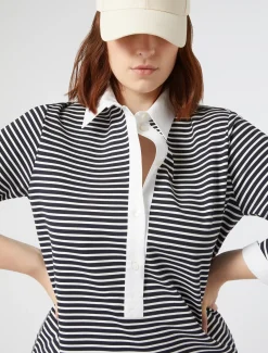 Marina Rinaldi Robe en jersey BLEU Sale