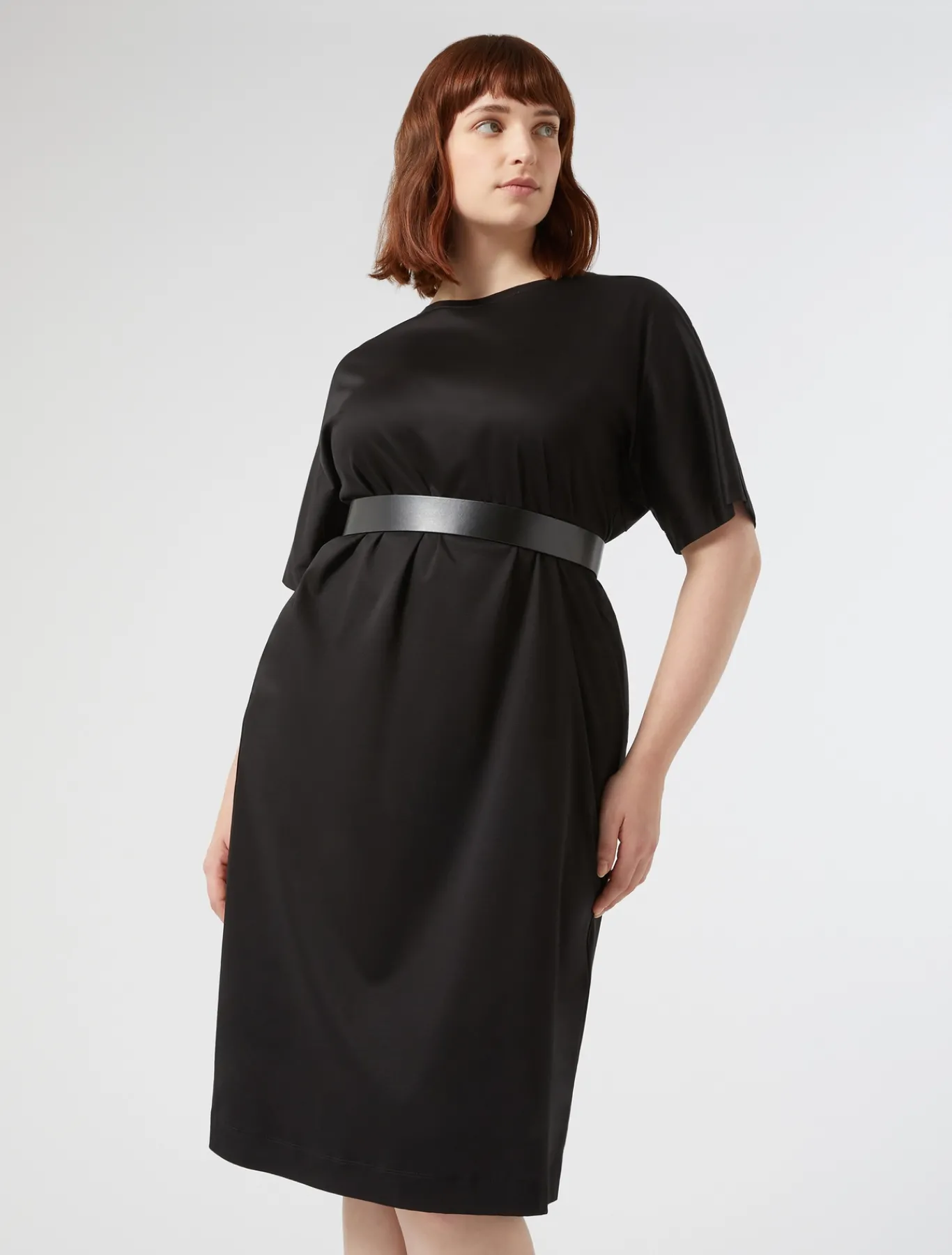Marina Rinaldi Robe en jersey NOIR Outlet
