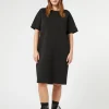 Marina Rinaldi Robe en jersey double NOIR Outlet
