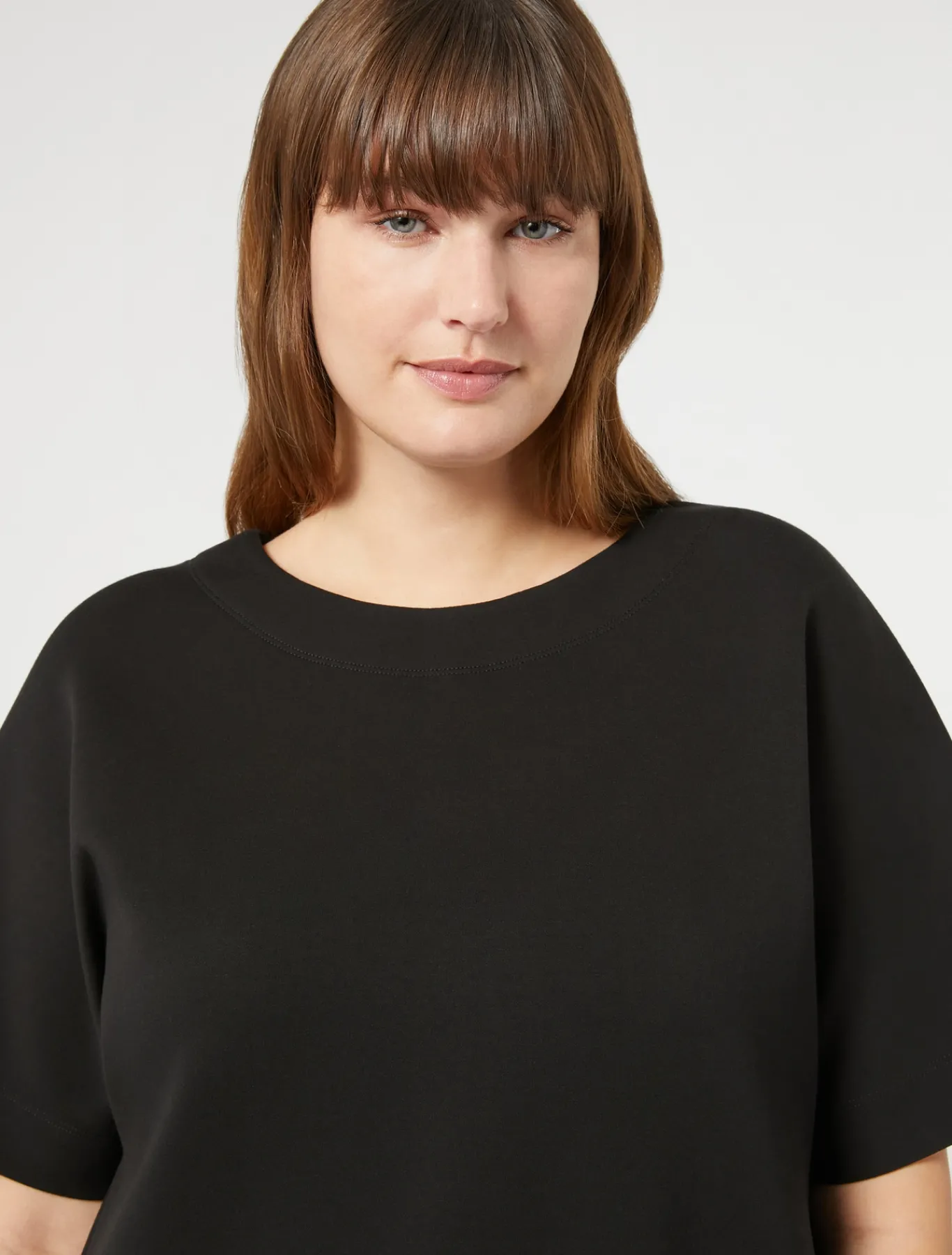 Marina Rinaldi Robe en jersey double NOIR Outlet