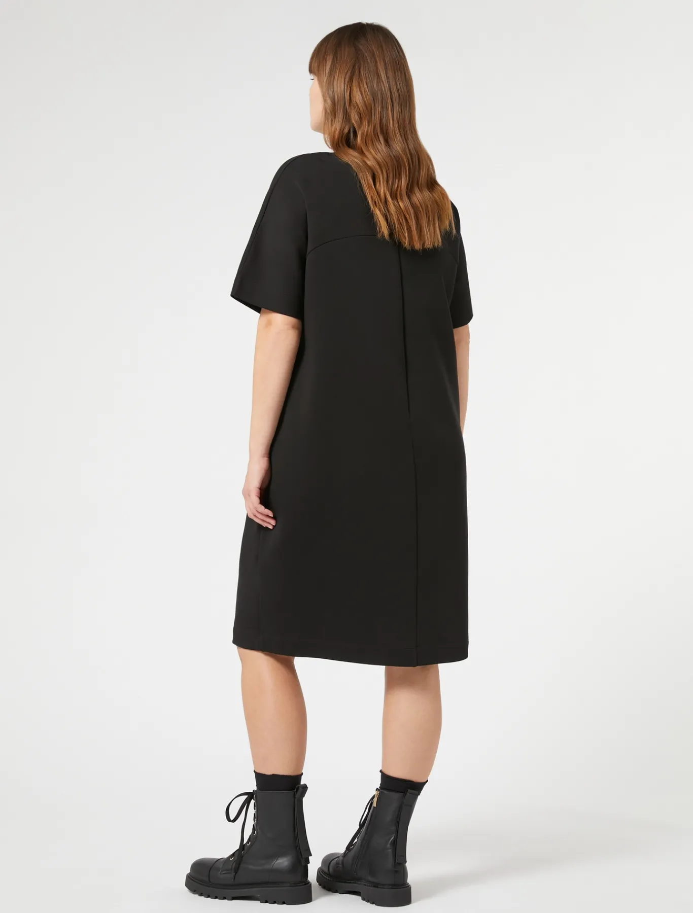 Marina Rinaldi Robe en jersey double NOIR Outlet
