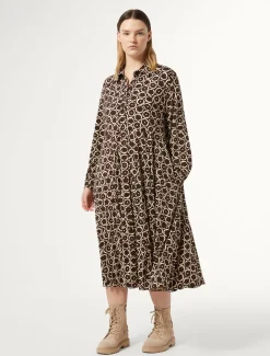 Marina Rinaldi Robe en jersey imprimé BRUN Fashion