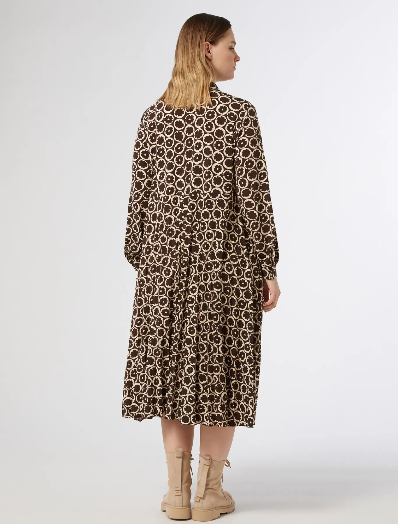 Marina Rinaldi Robe en jersey imprimé BRUN Fashion