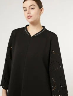 Marina Rinaldi Robe en jersey scuba NOIR Outlet