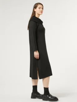 Marina Rinaldi Robe en laine et lurex NOIR Clearance