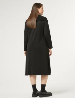 Marina Rinaldi Robe en laine et lurex NOIR Clearance