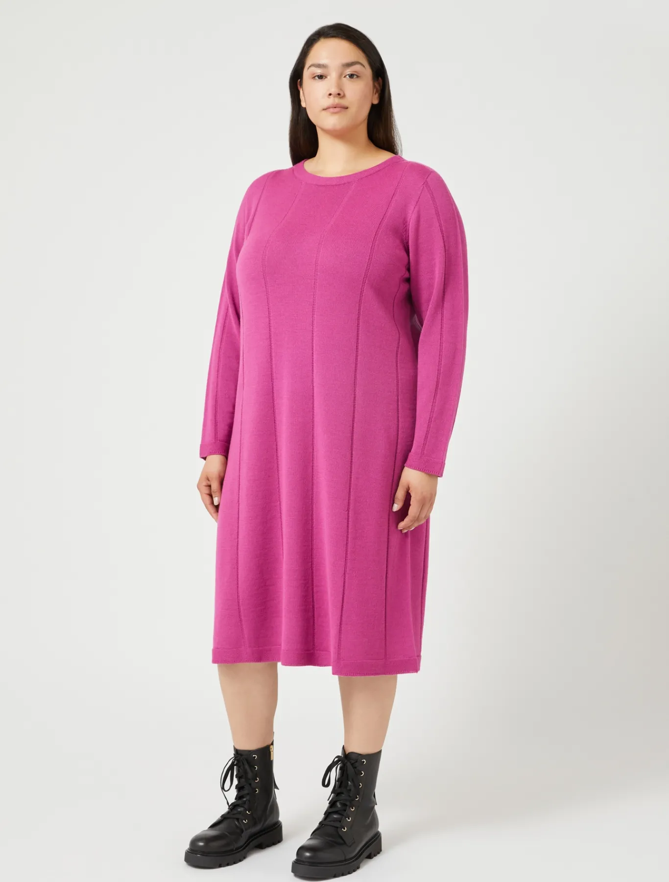 Marina Rinaldi Robe en laine mélangée ROSEVIOLET Hot