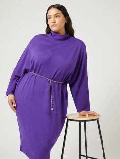 Marina Rinaldi Robe en laine mélangée VIOLET Fashion