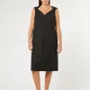 Marina Rinaldi Robe en levantine avec strass NOIR Discount