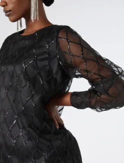 Marina Rinaldi Robe en organza NOIR Discount