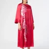 Marina Rinaldi Robe en satin de soie FUCHSIA Fashion