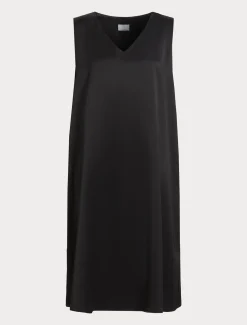 Marina Rinaldi Robe en satin fluide NOIR Outlet