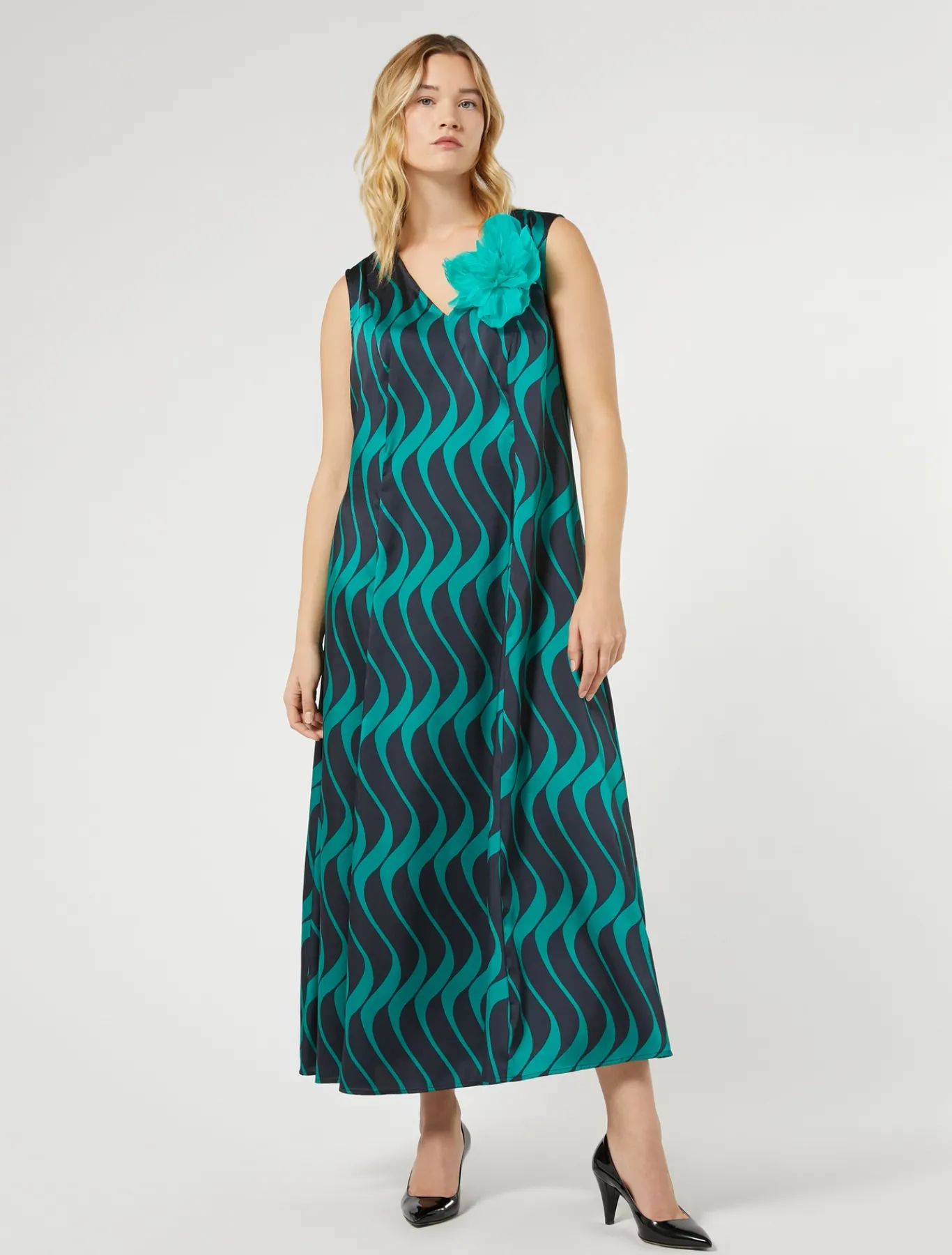 Marina Rinaldi Robe en sergé BLEUMARINE Sale