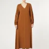 Marina Rinaldi Robe en sergé de viscose BRONZE Hot