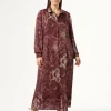 Marina Rinaldi Robe en sergé imprimé BORDEAUX New