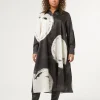 Marina Rinaldi Robe en sergé imprimé NOIR Discount