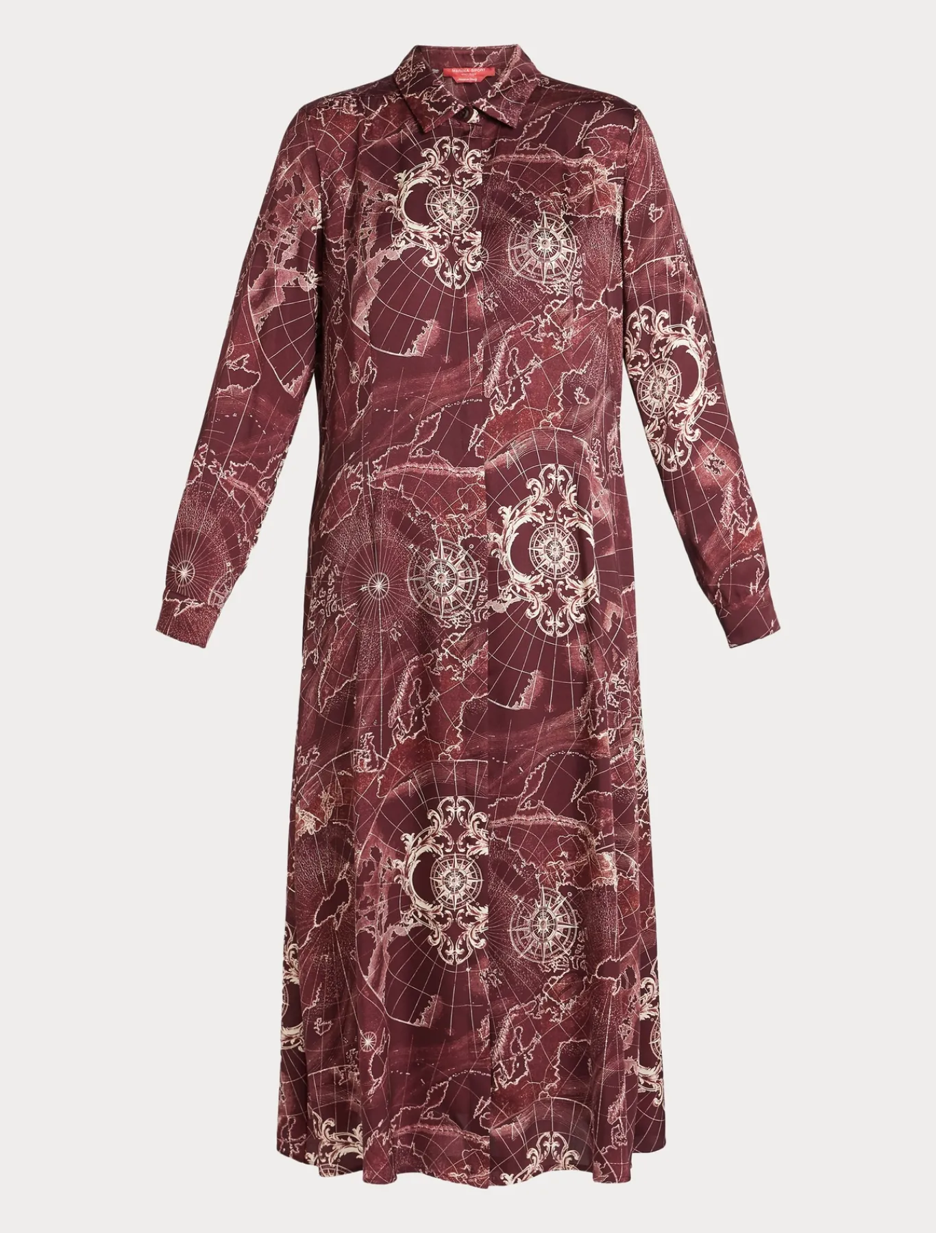 Marina Rinaldi Robe en sergé imprimé BORDEAUX New