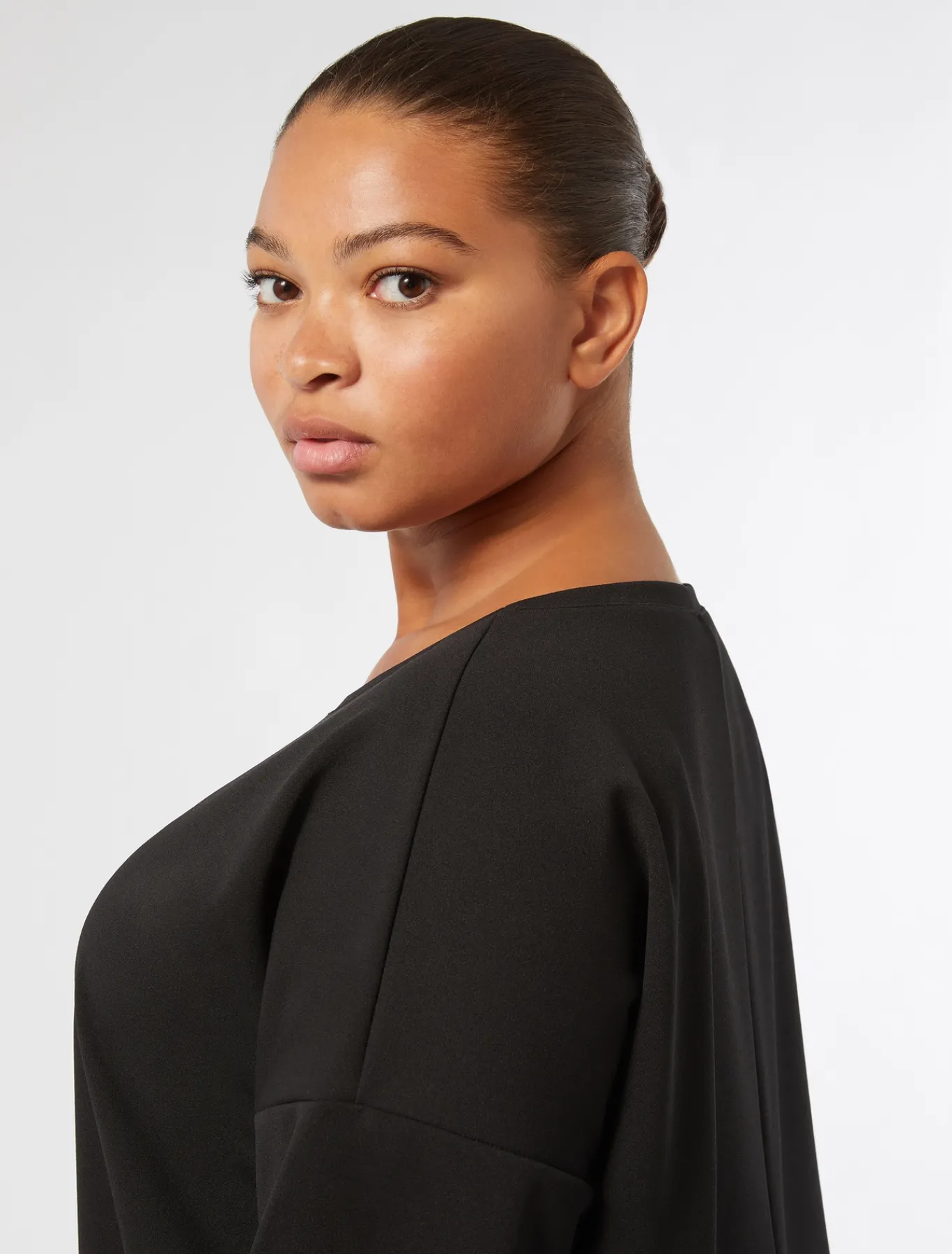 Marina Rinaldi Robe en tissu technique NOIR Clearance