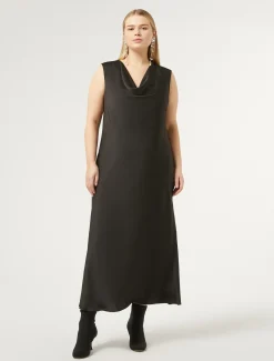 Marina Rinaldi Robe en tissu technique NOIR New