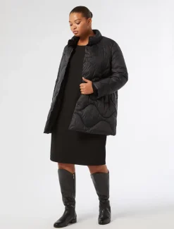 Marina Rinaldi Robe en tissu technique NOIR Clearance