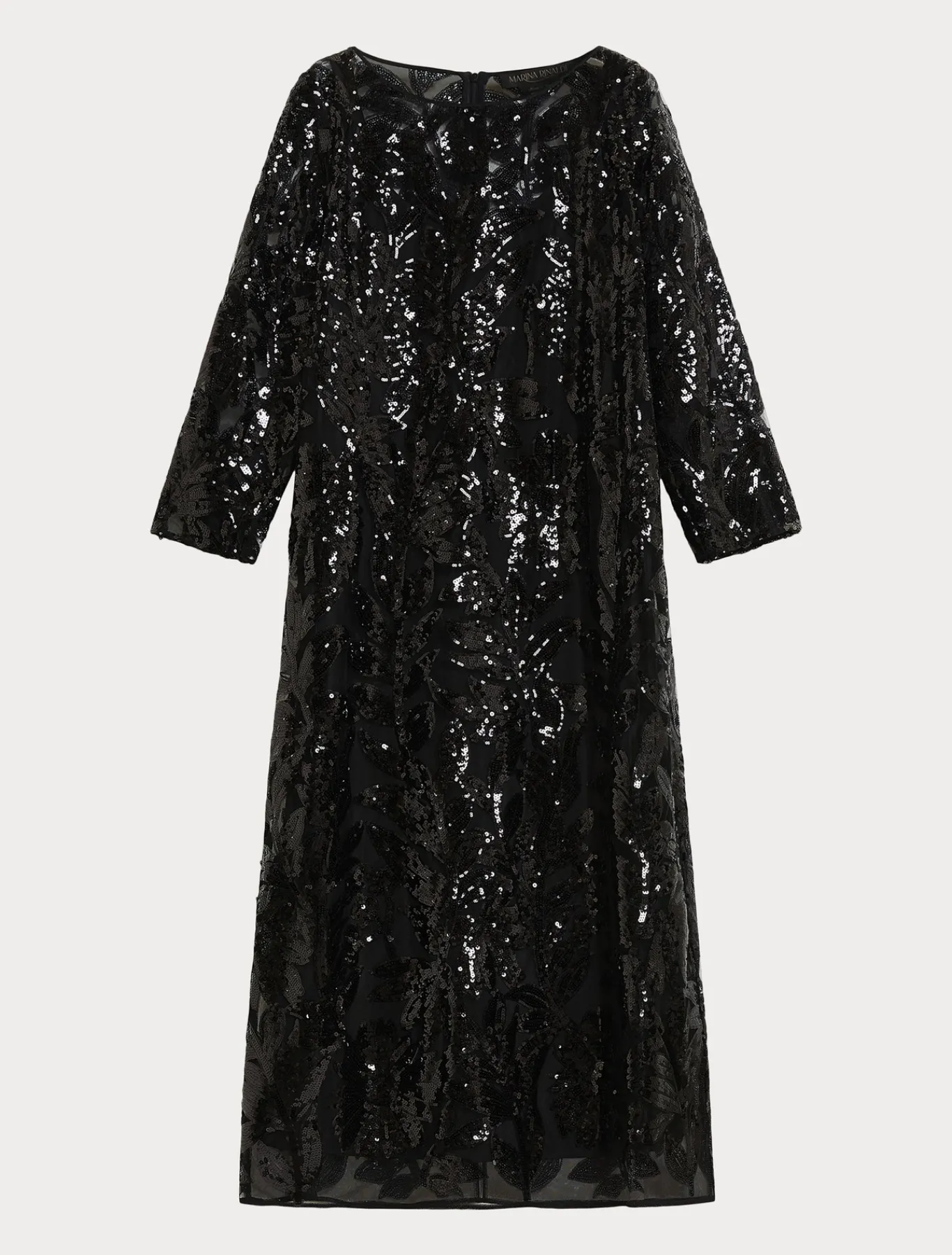 Marina Rinaldi Robe en tulle avec paillettes NOIR New