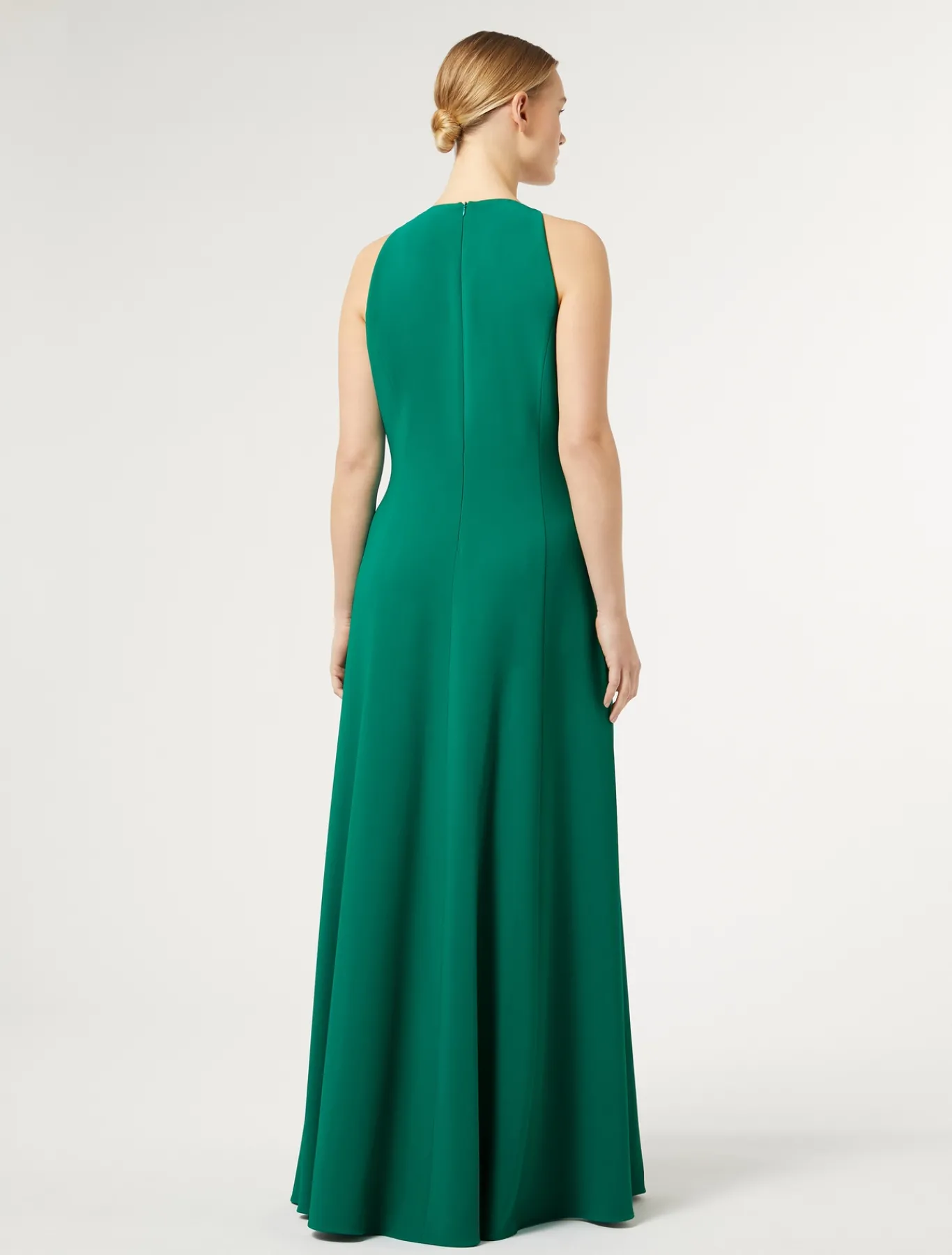 Marina Rinaldi Robe longue en cady avec broderie VERT Hot