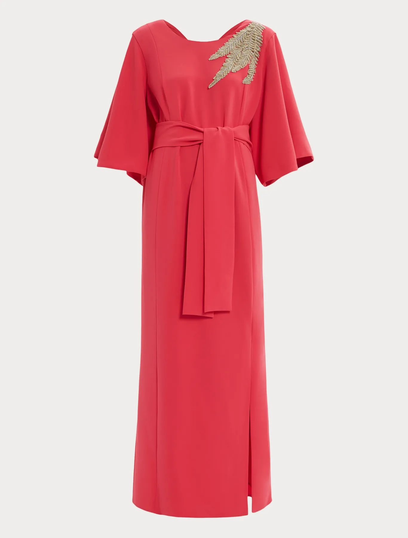 Marina Rinaldi Robe longue en cady avec broderie GERANIUM Outlet