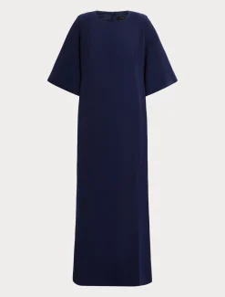 Marina Rinaldi Robe longue en cady triacétate ENCRE New