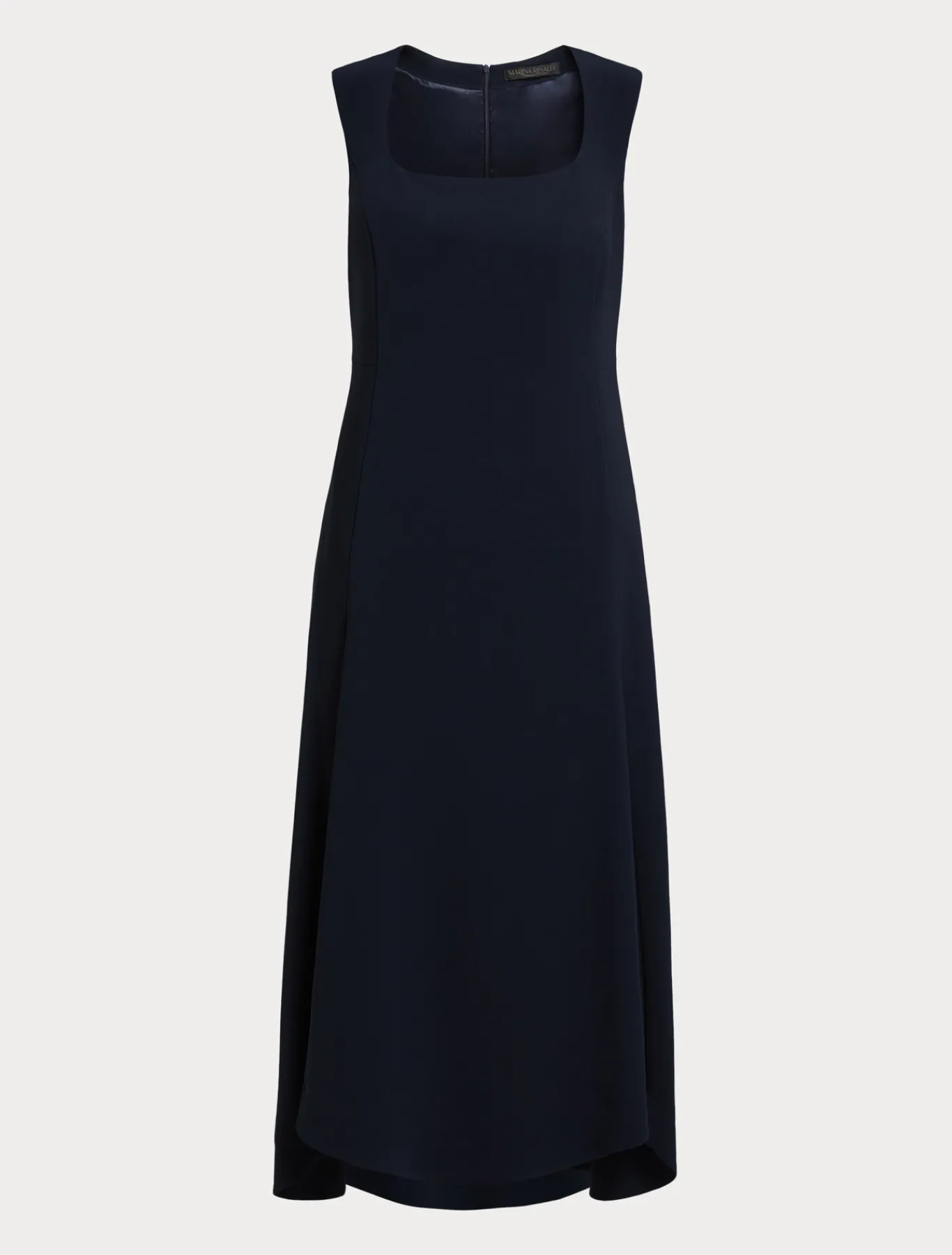 Marina Rinaldi Robe longue en cady triacétate BLEUNUIT New