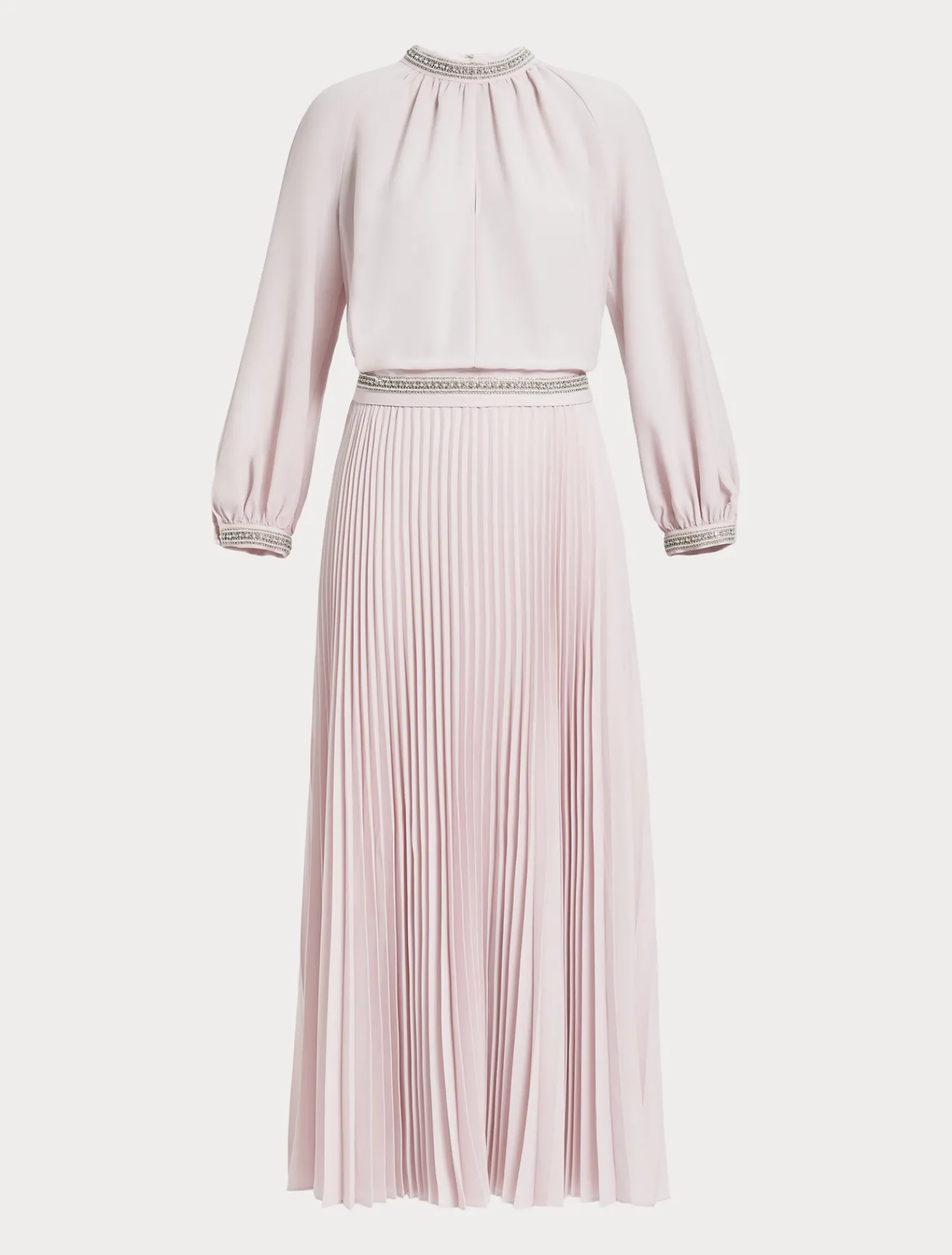 Marina Rinaldi Robe longue en crêpe avec broderies ROSE Clearance