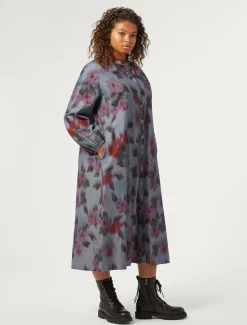 Marina Rinaldi Robe longue en denim chambray BLEU Outlet