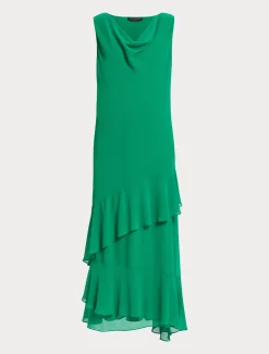 Marina Rinaldi Robe longue en georgette VERTECLATANT Sale