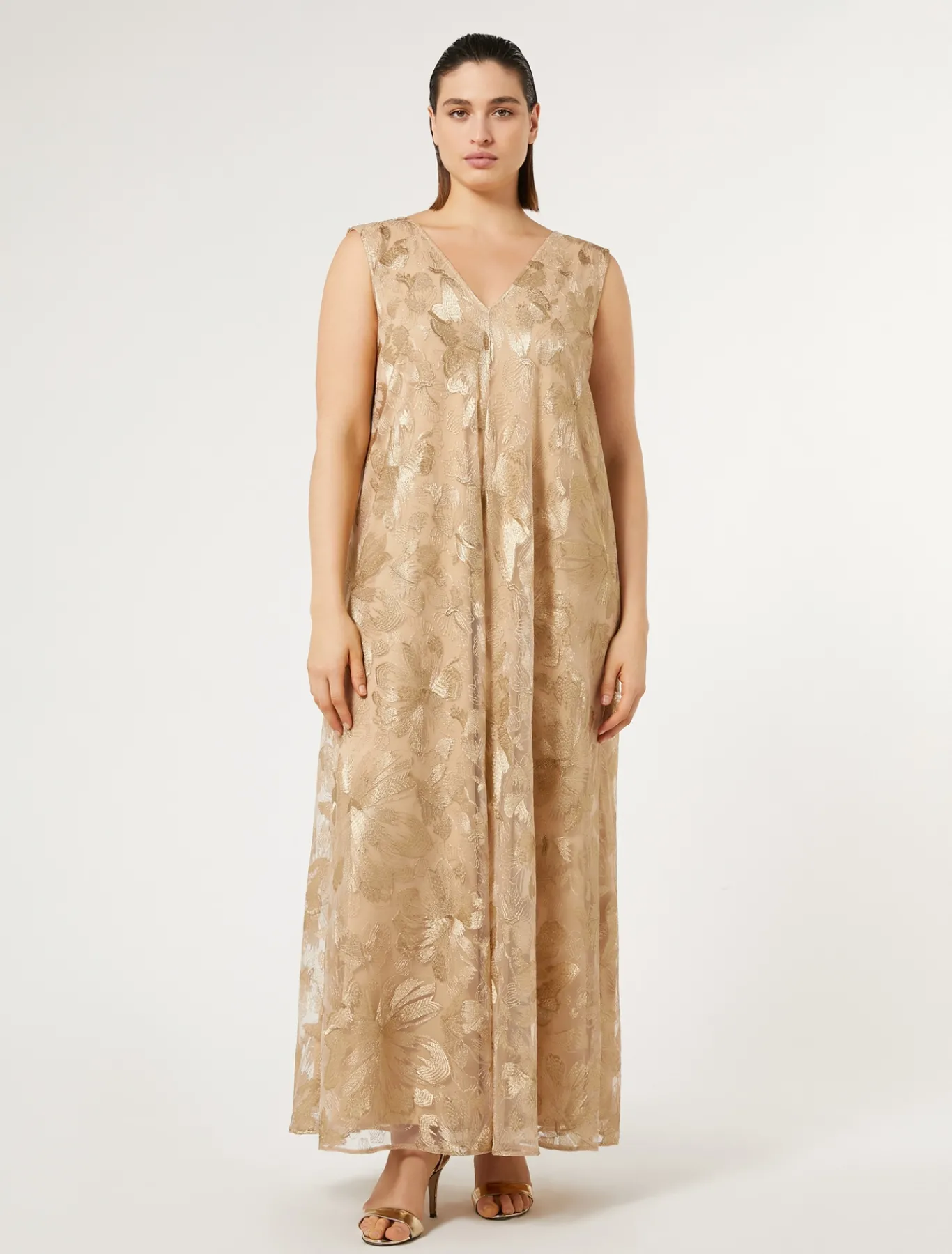Marina Rinaldi Robe longue en tulle brodé ORCLAIR Outlet