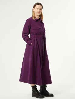 Marina Rinaldi Robe longue en velours PRUNE Online