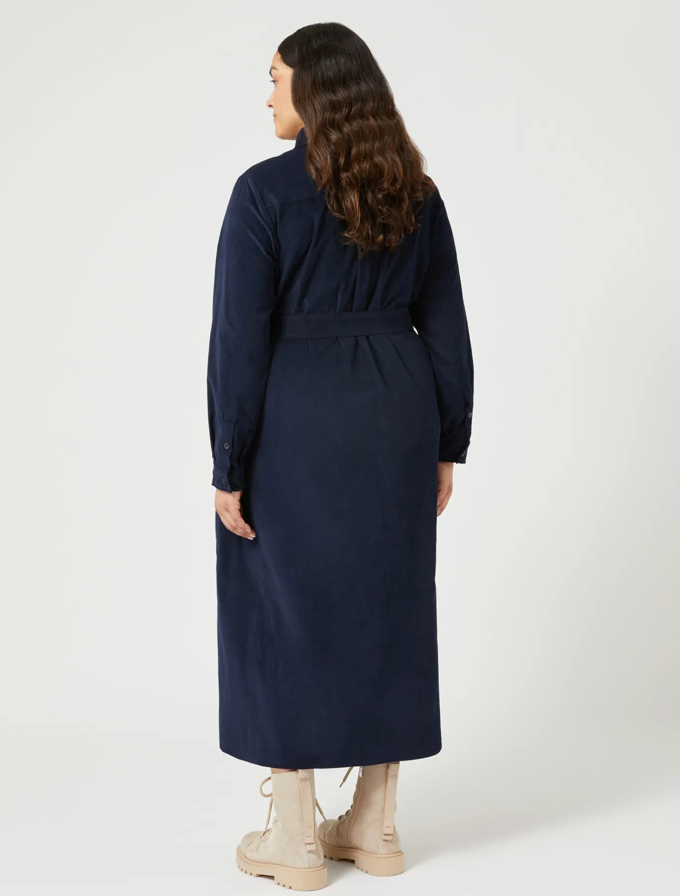 Marina Rinaldi Robe longue en velours BLEU Sale