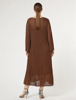 Marina Rinaldi Robe longue en viscose CARAMEL Outlet