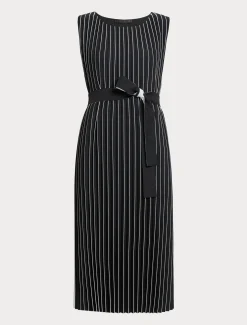 Marina Rinaldi Robe longue plissée soleil NOIRBLANC Online